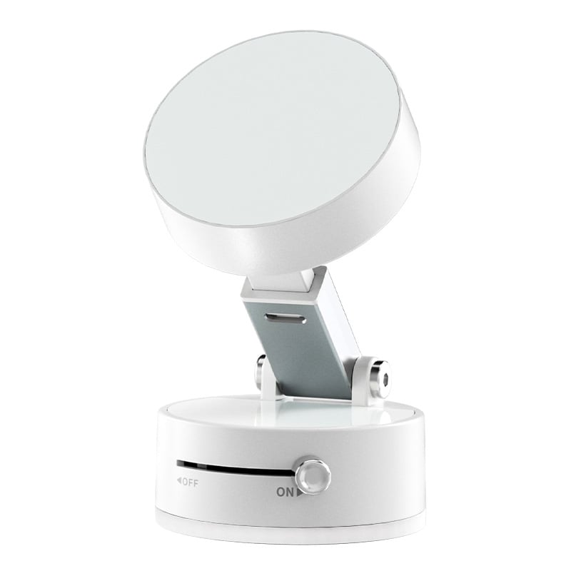 Vacuum magnetic phone holder, foldable and portable double-sided vacuum magnetic adjustable phone stand.