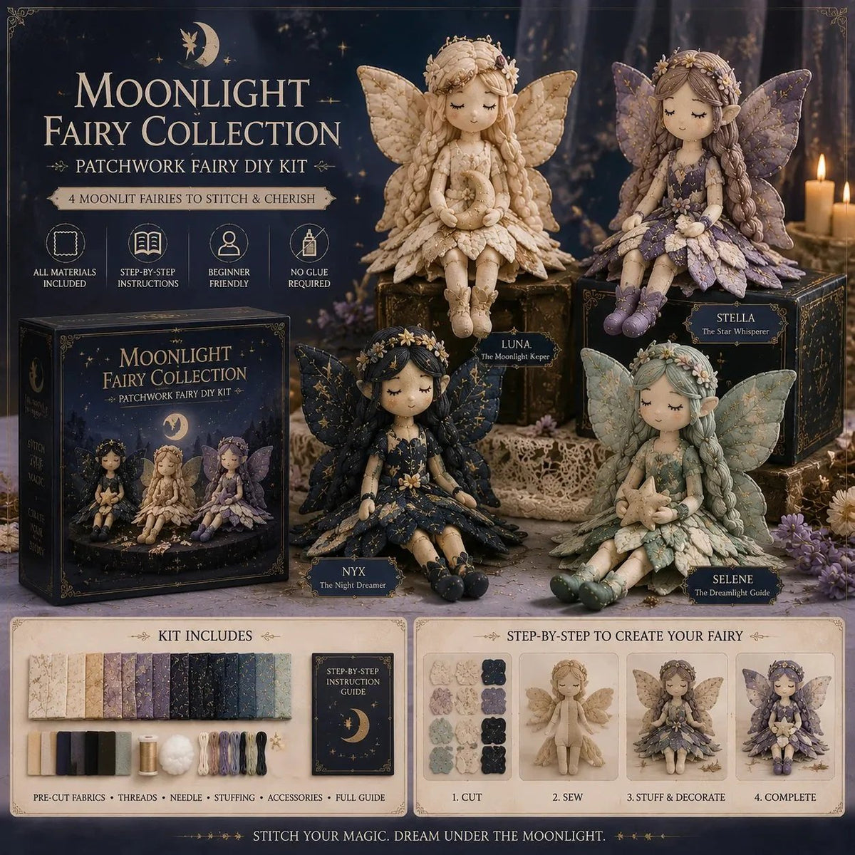 🧵Fairy Patchwork DIY Collection