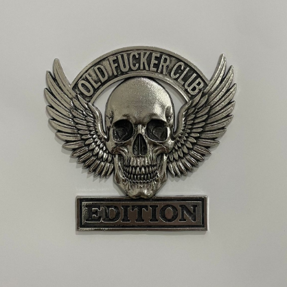 ðOLD F*CKERS CLUB Metal Car Emblem