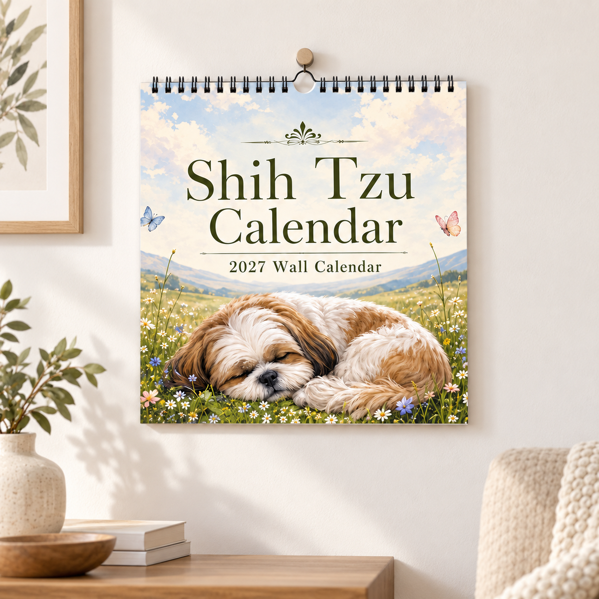 Shih Tzu 2027 Wall Calendar – Beautiful Shih‑Tzu Dog Art Calendar, Perfect Gift for Shih Tzu Lovers