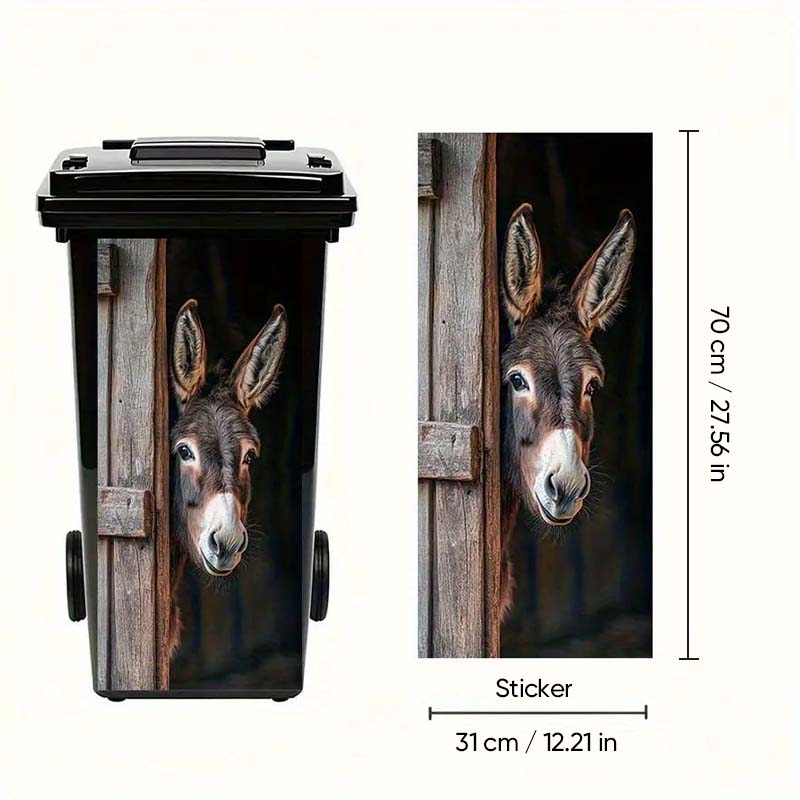 ๐ฎ Highland Cow Floral Print Bin Sticker
