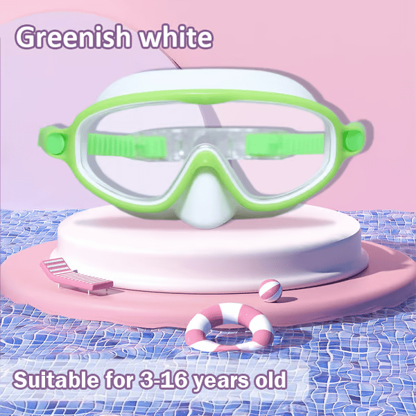 🏊♀️Buy 1 Get 1 Free🏊♀️-HD children's large frame waterproof and anti-fog swimming goggles