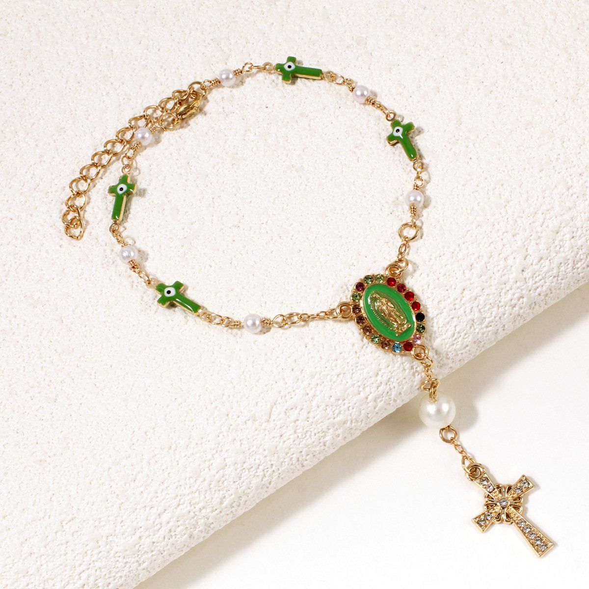 🚗 Unique Retro Steering Wheel Rosary Pendant