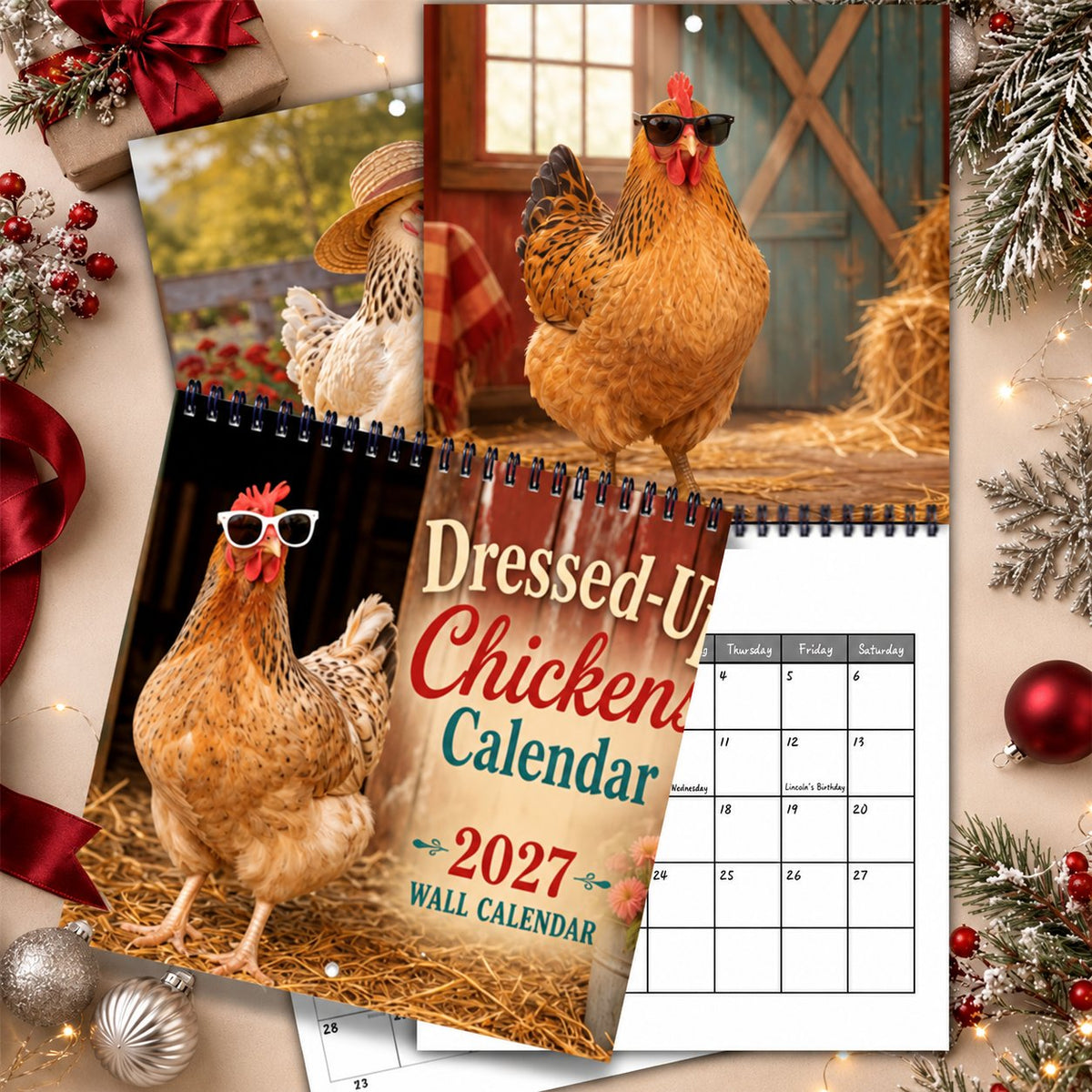 ๐ 2027 Farm Chicken Calendar โ 12 Months of Farmyard Charm & Feathered Fun