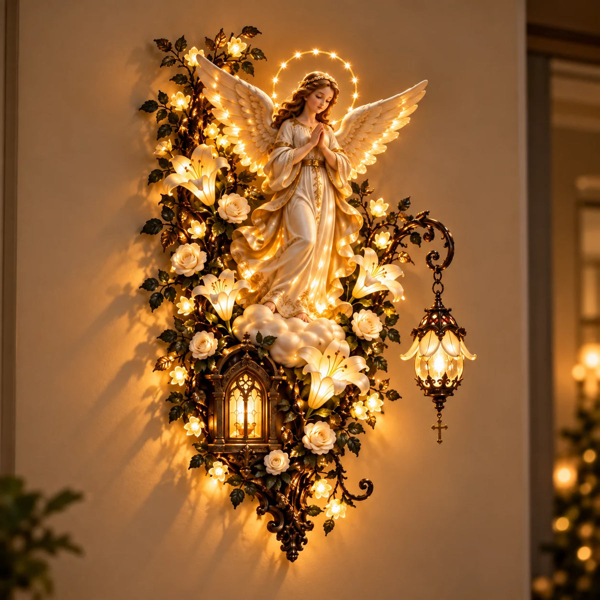 ✝️Illuminated Floral Wall Decor