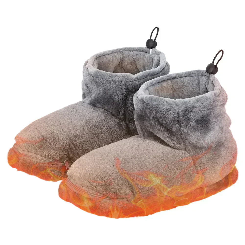 Usb Heated Slipper Boots — Plush Comfort For Cosy Days At Home