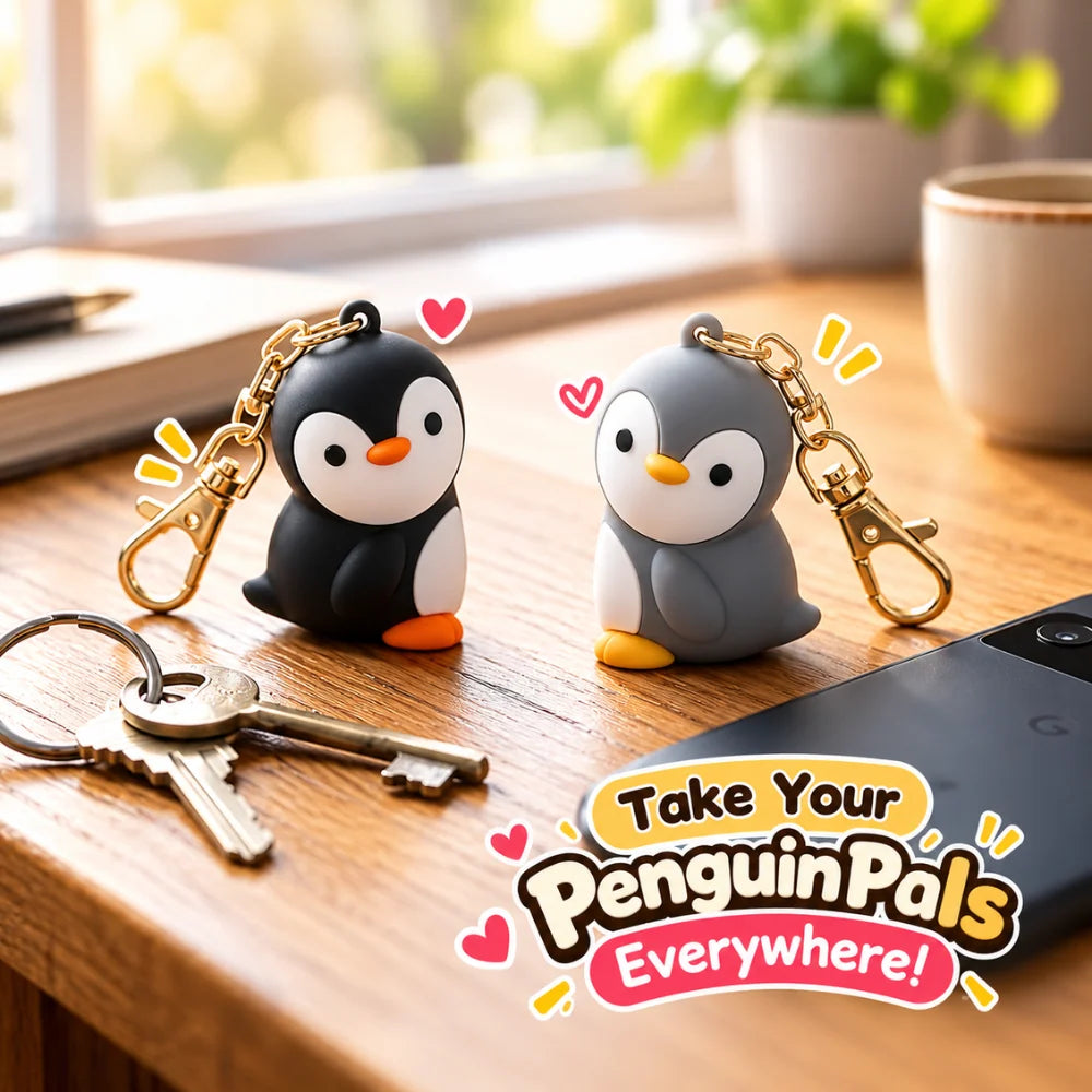 PenguinPals Magnetic Keychain Set