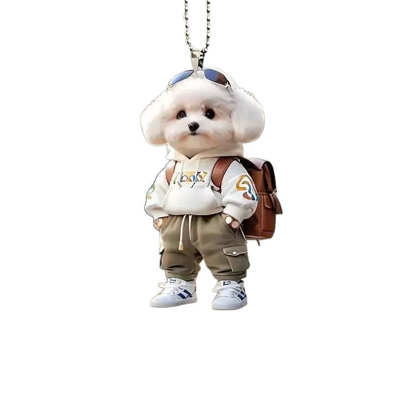 🔥Internet-Famous Cartoon Teddy Dog Keychain
