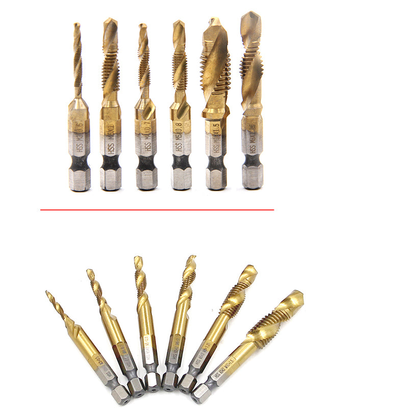 Hex Shank Combination Drill and Tap Bit Set