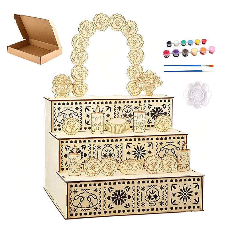 π 2026 Sale β Over 9,000 Sold! ππΌ Build your own Day of the Dead altar β three tiers, traditional hollowed patterns, and DIY painting option. A beautiful way to honor loved ones and celebrate the holiday. π―οΈ