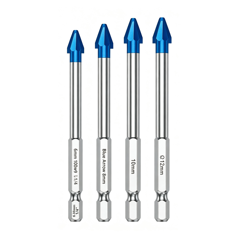 Hex Shank Carbide Eccentric Drill Bit – Crack-Free, Sharp Tip, Multi-Surface ✨