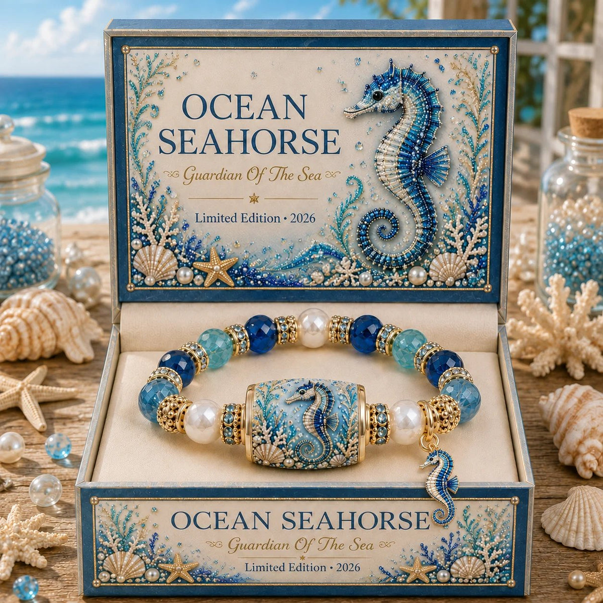 🌊 Ocean Guardian Bracelet Collection | 7 Marine Creature Designs, Gemstone-Style Beads & Matching Sea Charms 🐚✨