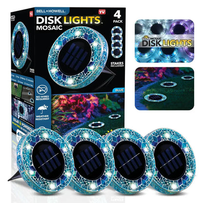 🛋️Solar Mosaic Lights – Waterproof LED Pathway Lights with Auto On/Off