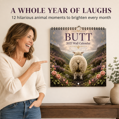 🐑 Turn Around, It’s 2027! A Hilariously Cheeky Animal Wall Calendar