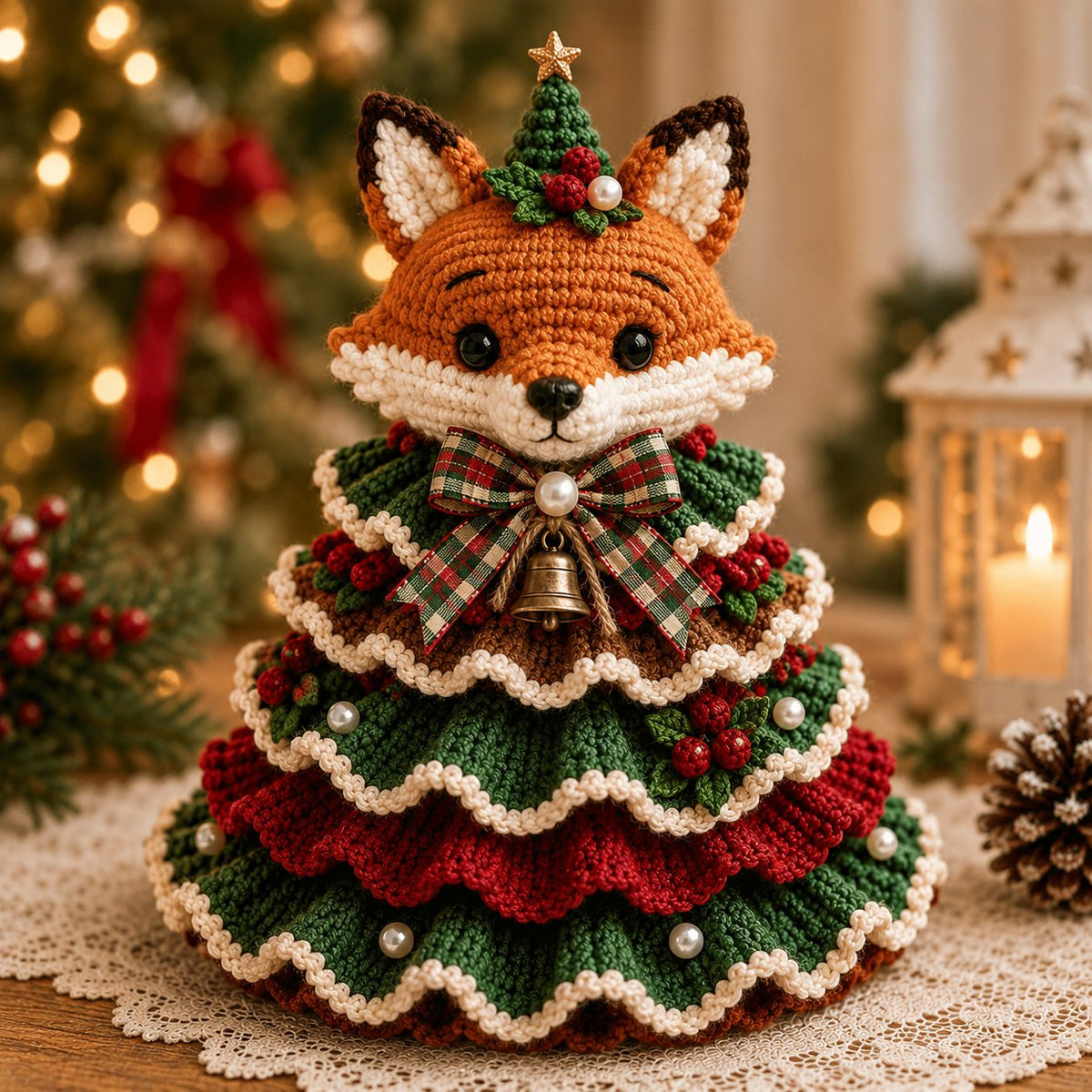 🎄Crochet Animal Christmas Tree DIY Kit