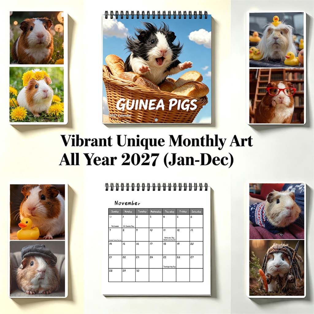 🐹 2027 Guinea Pig Calendar