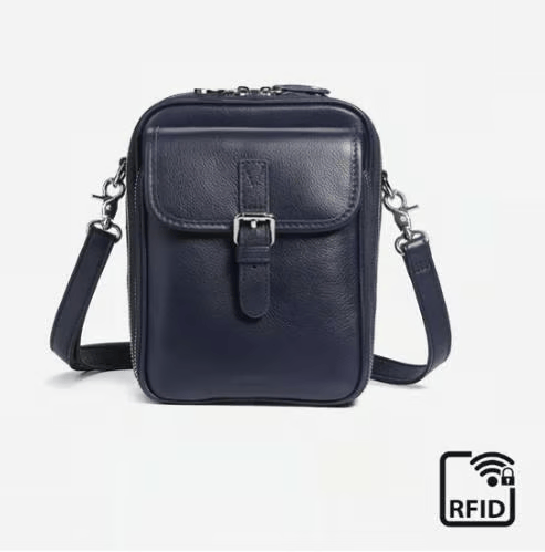 🔥 Crossbody Leather RFID Bag
