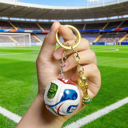 ⚽🏆 Trophy & Ball Keychain