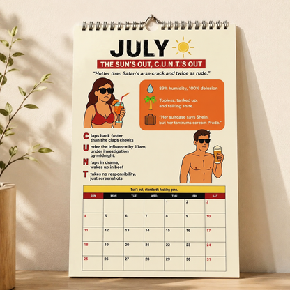 The C.U.N.T. 2027 Wall Calendar – 12 Months of Pure Unfiltered Chaos