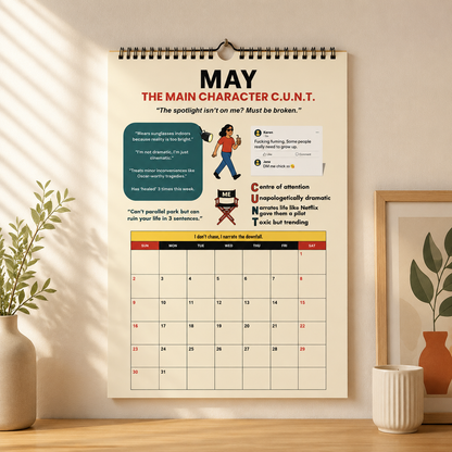 The C.U.N.T. 2027 Wall Calendar – 12 Months of Pure Unfiltered Chaos
