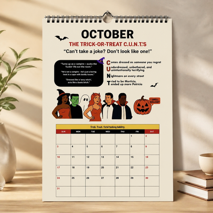 The C.U.N.T. 2027 Wall Calendar – 12 Months of Pure Unfiltered Chaos
