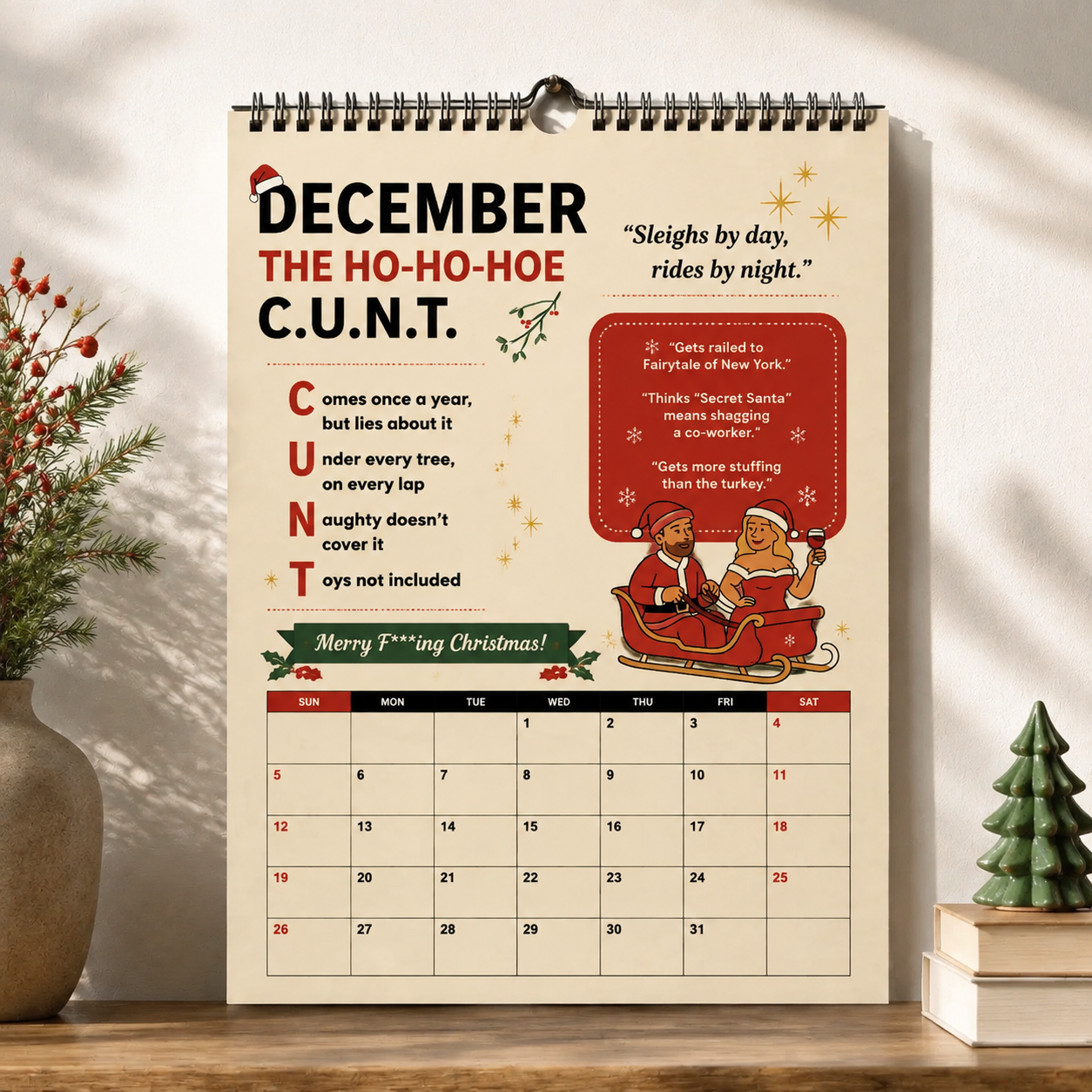 The C.U.N.T. 2027 Wall Calendar – 12 Months of Pure Unfiltered Chaos