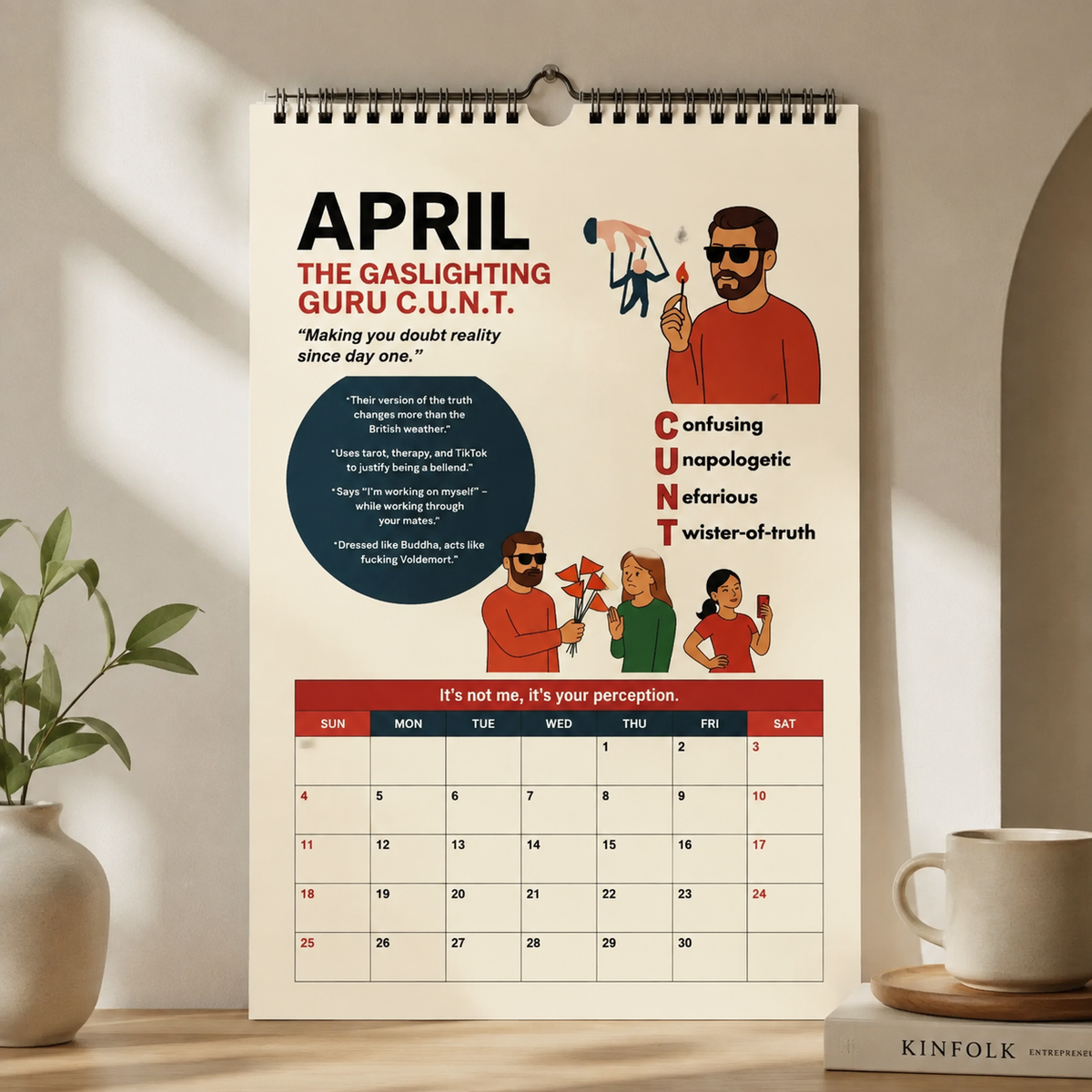 The C.U.N.T. 2027 Wall Calendar – 12 Months of Pure Unfiltered Chaos
