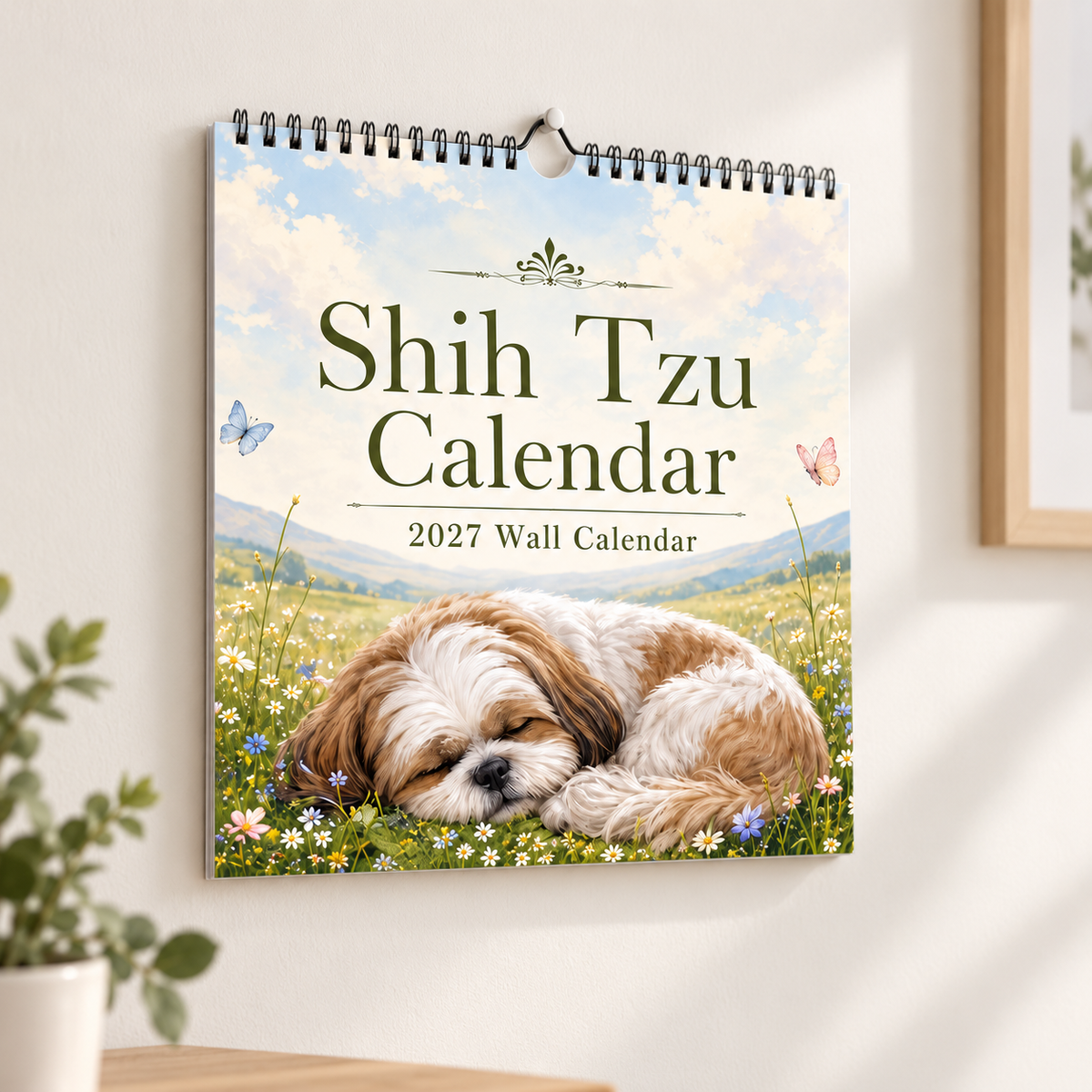 Shih Tzu 2027 Wall Calendar – Beautiful Shih‑Tzu Dog Art Calendar, Perfect Gift for Shih Tzu Lovers