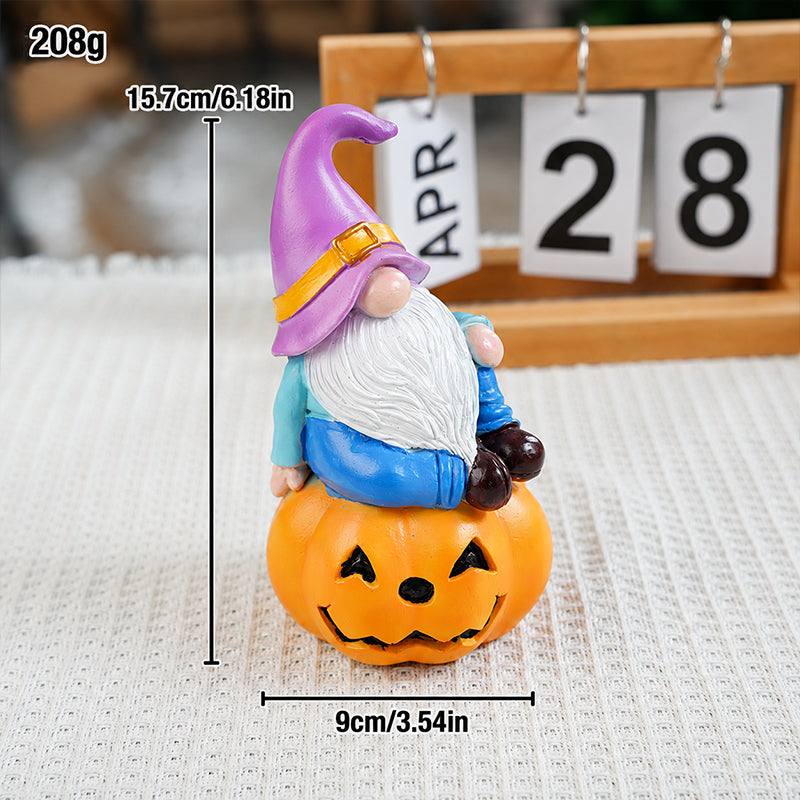 Purple Hat Sitting Pumpkin Dwarf