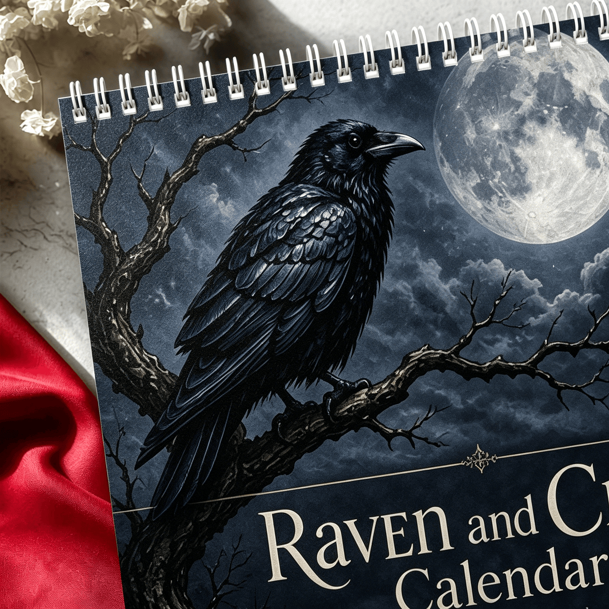 🐦‍⬛Raven & Crow 2027 Wall Calendar — 12 Months of Moonlit Gothic Art🖤