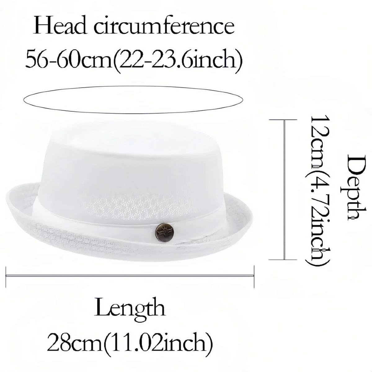 Summer Breathable Mesh Pork Pie Hat