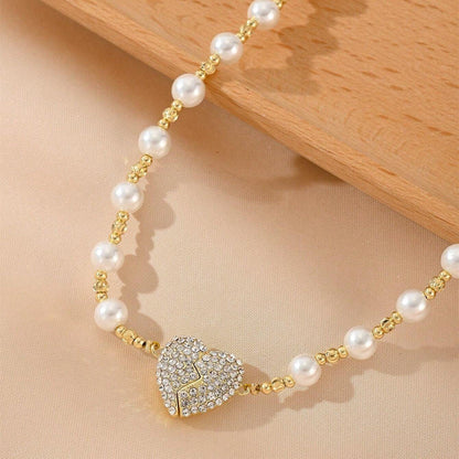 ❤️New Magnetic Pearl Heart Necklace