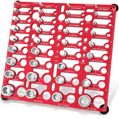 Nut and Bolt Thread Checker (SAE & Metric)