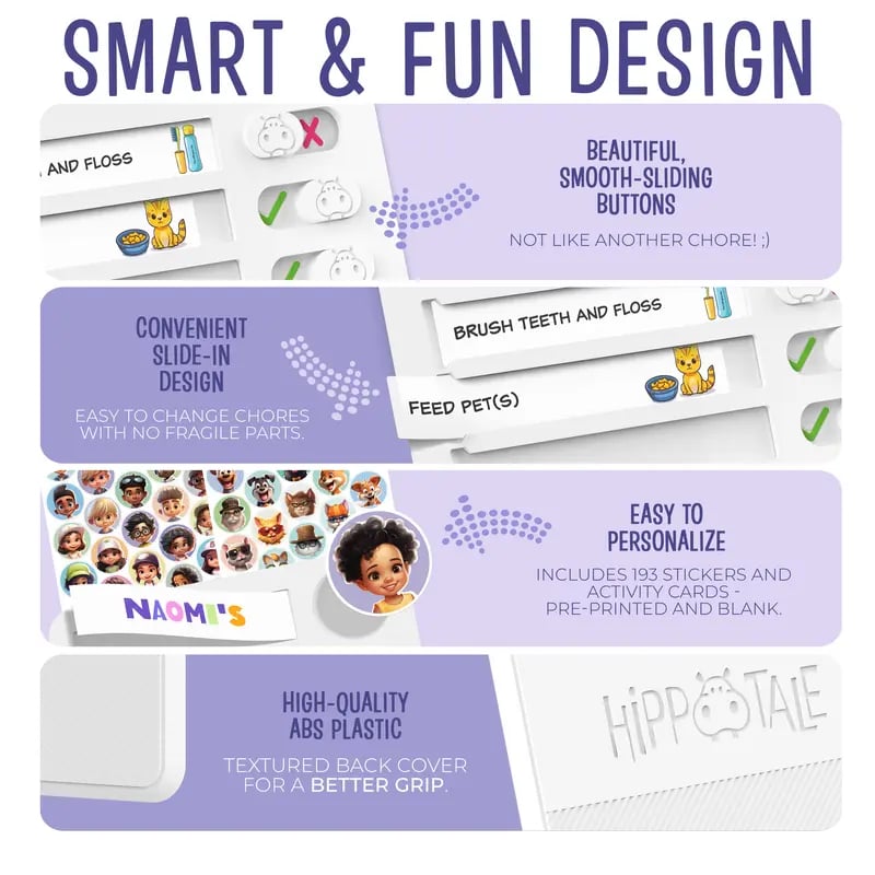 👦FUN and DONE Kids Magnetic Chore Chart 🎯