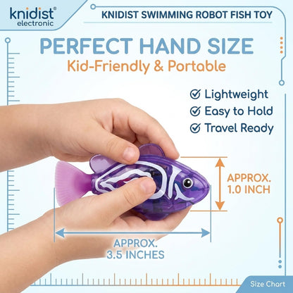 🐟Swimming Robot Fish – LED Light Up Interactive Toy for Water🌈