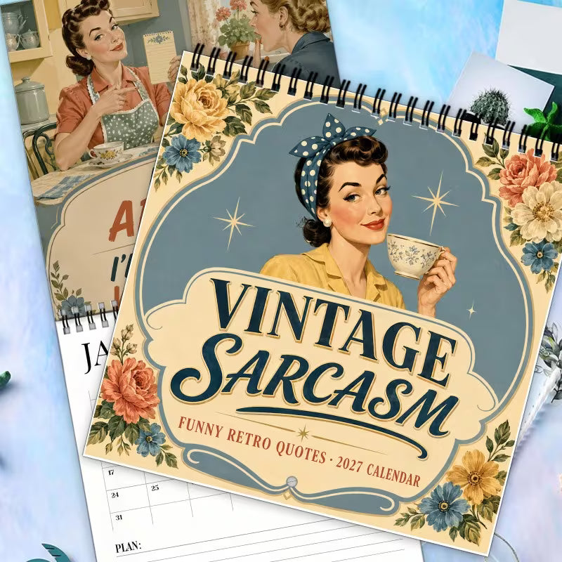 2027 Fun Retro-Style Satirical Wall Calendar