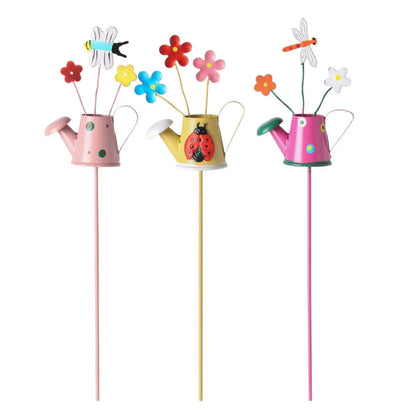 🔥HOT SALE 49% OFF-Set of 3 Metal Flower Pot Garden Stakes
