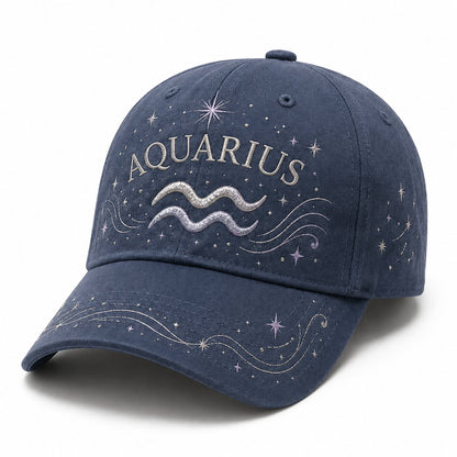 12 Zodiac Signs Embroidered Cap Collection – Celestial Hats Made for Every Personality