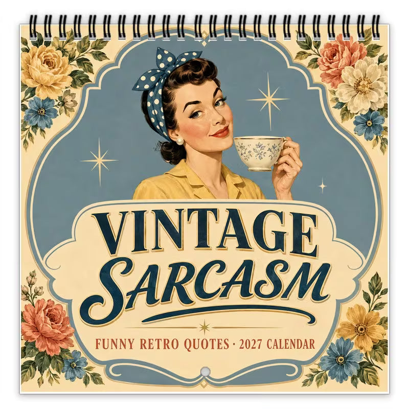 2027 Fun Retro-Style Satirical Wall Calendar