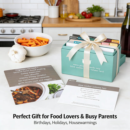 🍽️ Meal Planning Kit with 103 Photo Recipe Cards