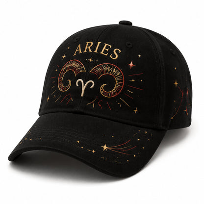 12 Zodiac Signs Embroidered Cap Collection – Celestial Hats Made for Every Personality