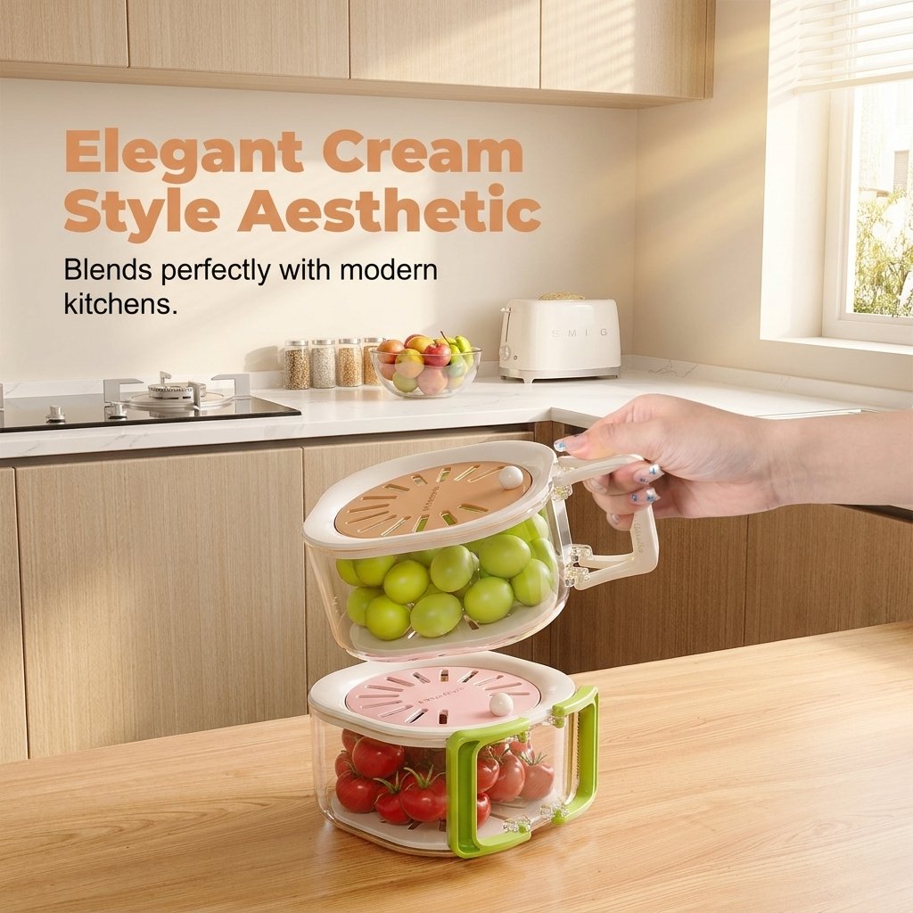 🍇Collapsible Colander Basket With Lid, Expandable Fruit Strainer