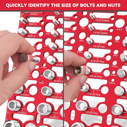 Nut and Bolt Thread Checker (SAE & Metric)