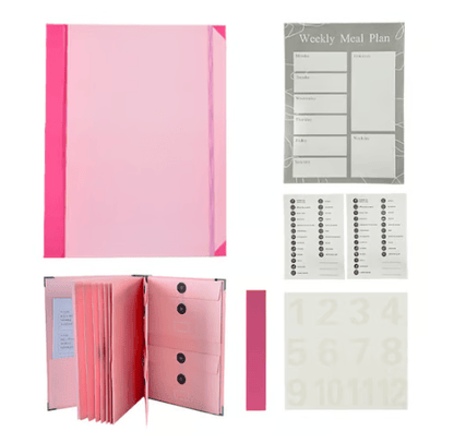 Accordion File Organizer Manila Pocket Document Folder for Passports, Birth Certificates & Important Papers, Office & Home Storage