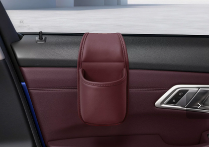 🥳2026 HOT SALE🥳💞50K+ SOLD!🚗🧺 Leather Car Door Cup Holder – Wide‑mouth opening, easy reach for drinks & phone. Clip‑on secure fit. PU leather, tough & stylish. 🛡️✨