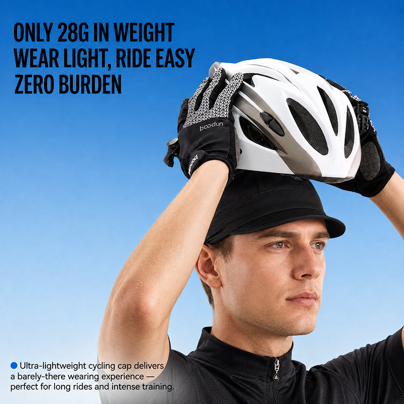 Quick-Dry Breathable Skull Cap – Cycling Helmet Liner with Sun Visor