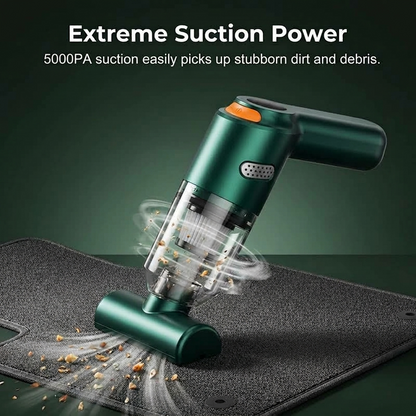 🚗💨 Cordless Car Vacuum – Powerful 5000 Pa Suction Without the Hassle!