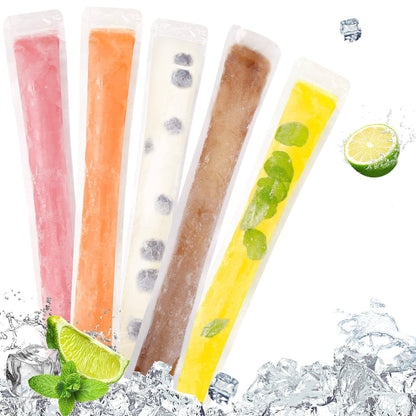 💥100 PCS💥Food-Grade Disposable Ice Popsicle Bags