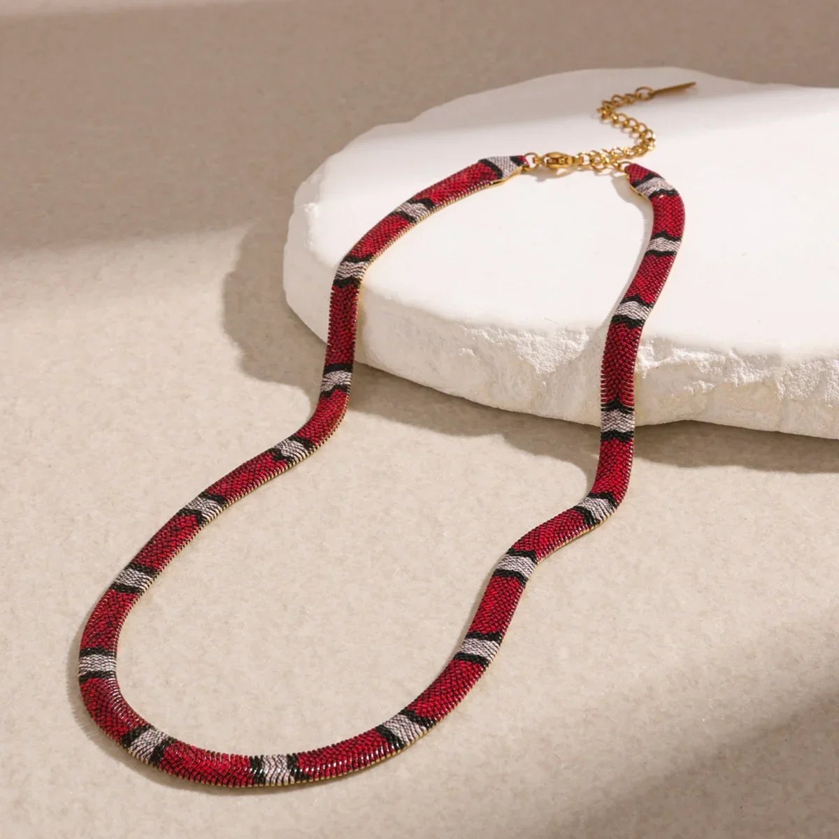 🐍Serpent Statement Necklace – A Symbol of Mystery & Power✨