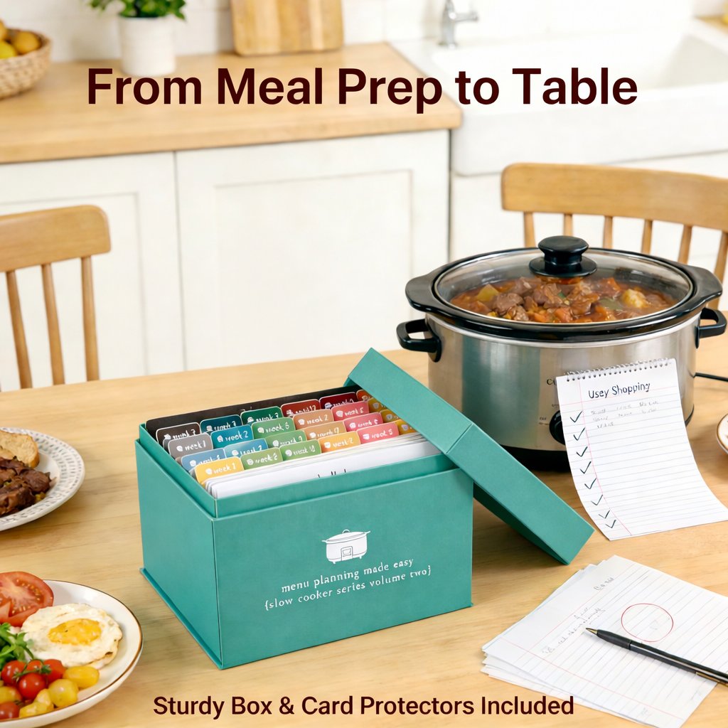 🍽️ Meal Planning Kit with 103 Photo Recipe Cards